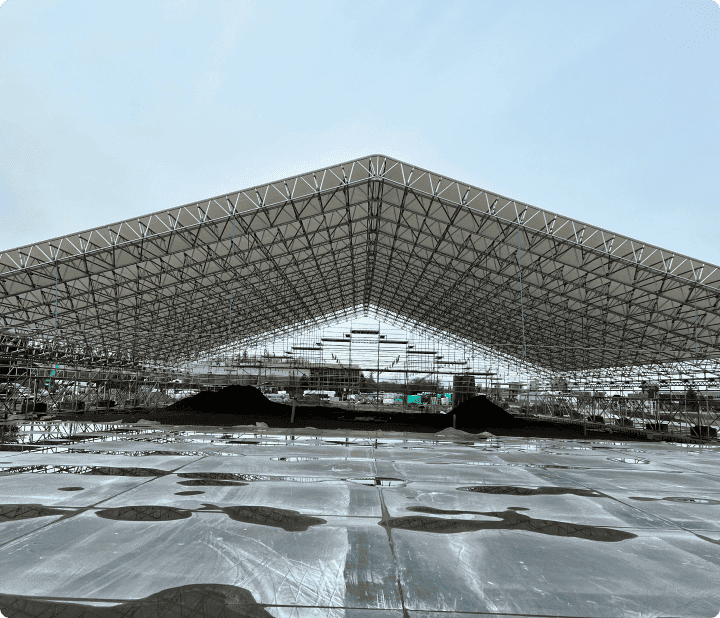 Amazon Warehouse Project - Movable Roof Structure for Weather Protection